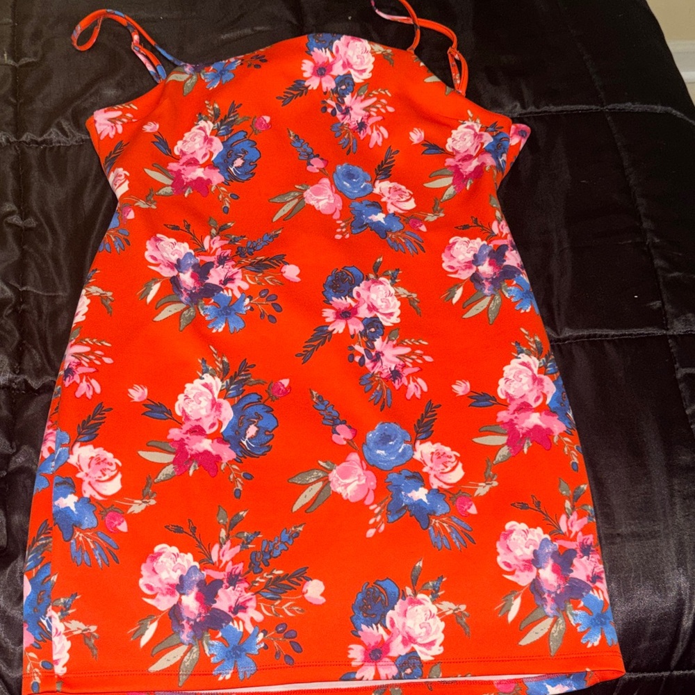 Floral Spaghetti Strap Dress